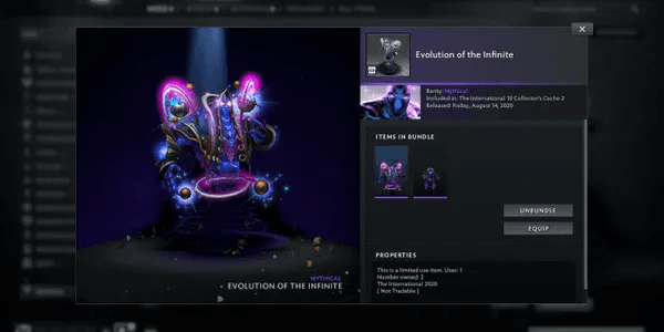 Evolution of the Infinite (Bundle Enigma Collector's Cache TI 10)