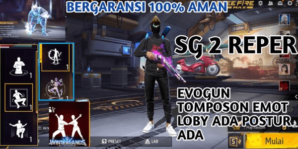 Gambar Product SG 2 REPER  EVOGUN TOMPSON EMOT LOBY ADA EMOT BERUBAH ADA POSTUR JUGA ADA