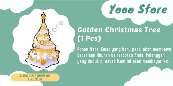 Gambar Product My Restaurant - Golden Christmas Tree