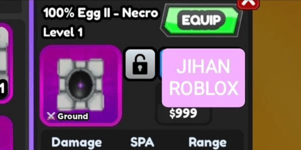 Gambar Product 100% Egg II (Necro) All Star Tower Defense (ASTD)