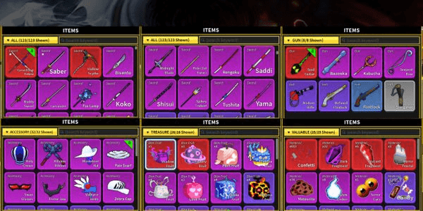 Gambar Product GODHUMAN ACCOUNT+V4 SHARK+PERM ROCKET,BOMB+SOUL GUITAR+STORAGE 4+AVA MINI (check description)