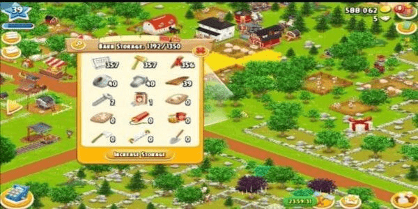 Gambar Product AKUN FARM HAY DAY LEVEL 36+++|BARN 1350|ISI 350 SET PERLUASAN