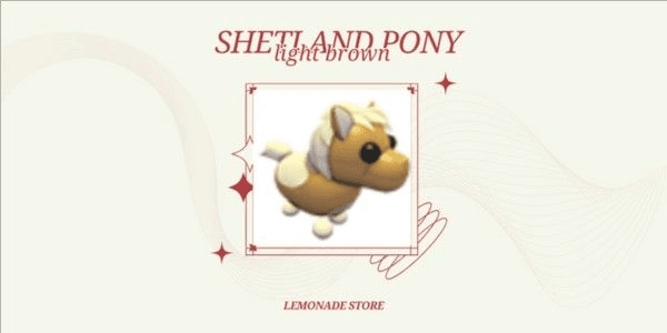 Gambar Product Shetland Pony Light Brown