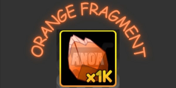 Gambar Product 1k Orange Fragment | Anime Fighters Simulator