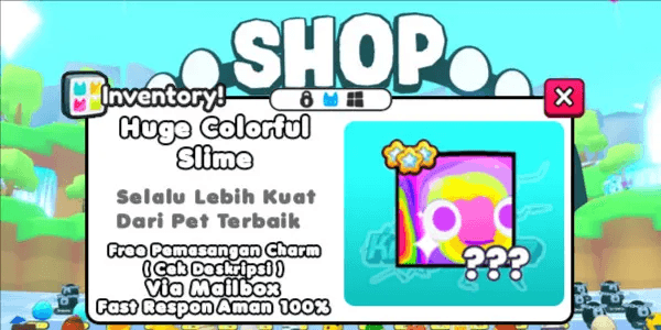 Huge Colorful Slime
