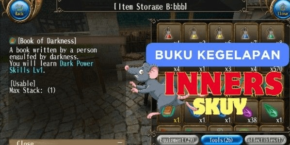 Gambar Product BOOK OF DARKNESS - SKILL TORAM ONLINE