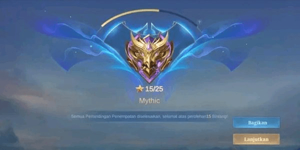 Gambar Product Paket Rank Mythic Full Placement (15 Bintang)