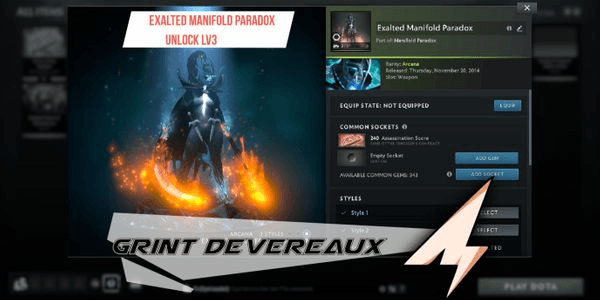 Gambar Product Exalted Manifold Paradox (Arcana Phantom Assassin)