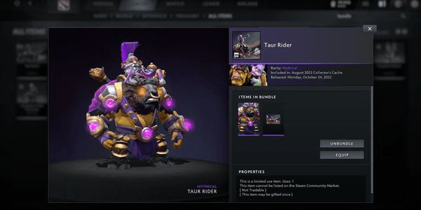 Gambar Product Taur Rider - Alchemist Bundle Set Collector Cache 2023