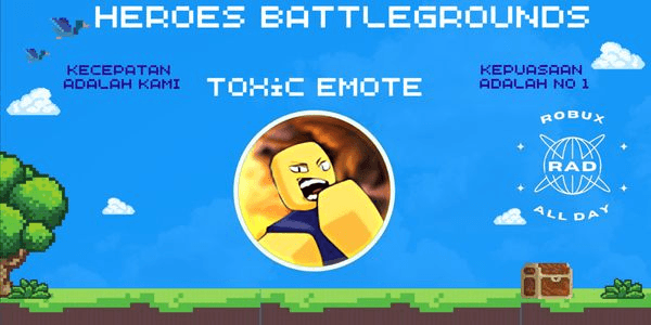 Gambar Product Toxic Emote - Heroes Battlegrounds