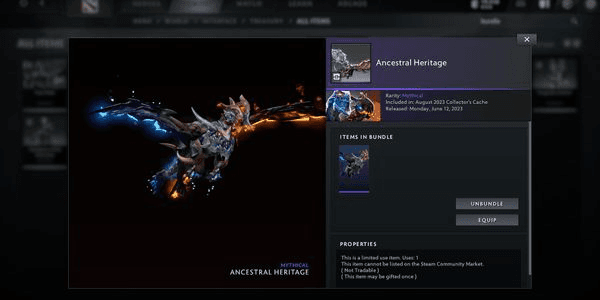 Gambar Product Ancestral Heritage - Jakiro Bundle Set Collector Cache 2023