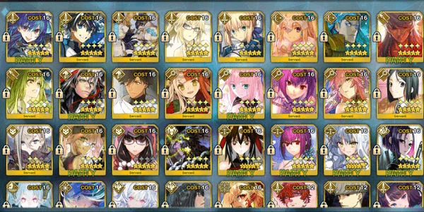 Gambar Product FGO JP Endgame 29 SSR Account Full Support RGB