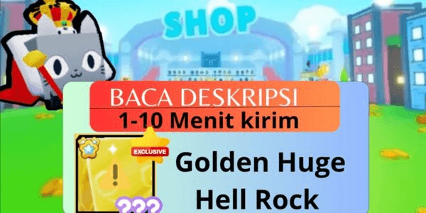 Gambar Product Golden Huge Hell Rock Transfered