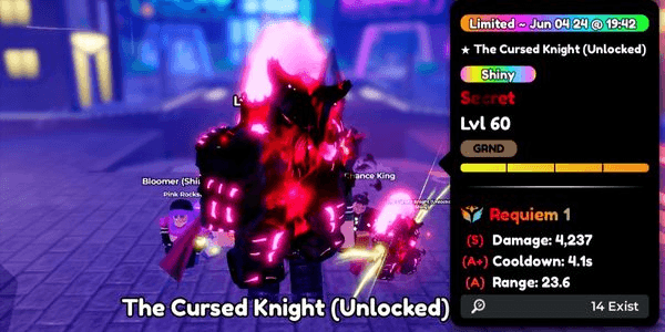 Gambar Product The Cursed Knight EVO (Shiny) (Requim) - Anime Defenders (PreOrder)