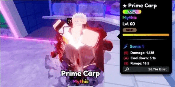 Gambar Product Shiny Prime Carp (EVOLVE) - Anime Defenders