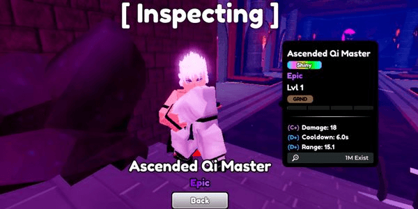 Gambar Product Shiny Ascended Qi Master - Anime Defenders