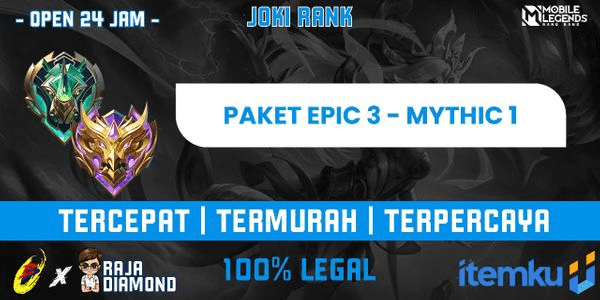 Gambar Product Paket Rank Epic 3-Mythic 1