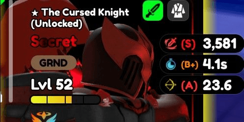 Gambar Product THE CURSED KNIGHT (UNLOCKED) REQIUEM MAX LVL