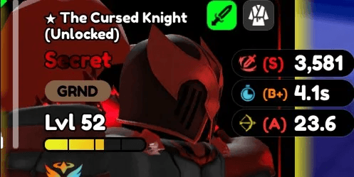THE CURSED KNIGHT (UNLOCKED) REQIUEM MAX LVL