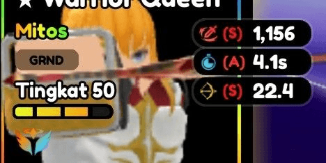 Anime Defenders - Warior queen requiem stat sas
