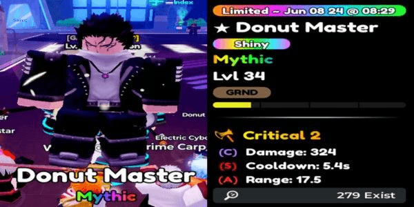 Gambar Product Limited Shiny Donut Master | Anime Defenders