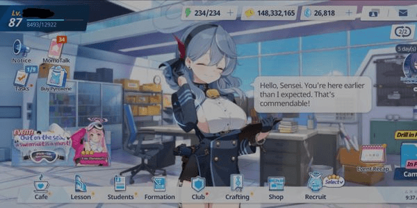 Gambar Product Global Server - Blue Archive Level 87 Have 8 Limited Students (Collab Toaru Misaki)