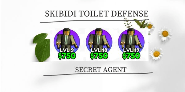 Gambar Product Secret Agent - Skibidi Toilet Defense (GODLY)