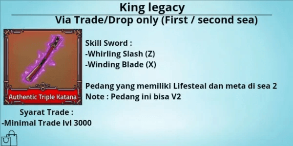 Authentic Triple Katana (King legacy)