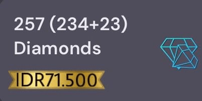 Gambar Product Event 250 Diamonds