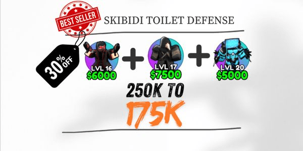 Gambar Product 3 Cosmic %30 DISCOUNT (Skibidi Tower Defense) Plague doctor+Evil secret agent+Titan computerman