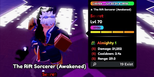 Gambar Product Posted 1/07/20204 Almighty The Rift Sorcercer (Awakened) (S/S/S)