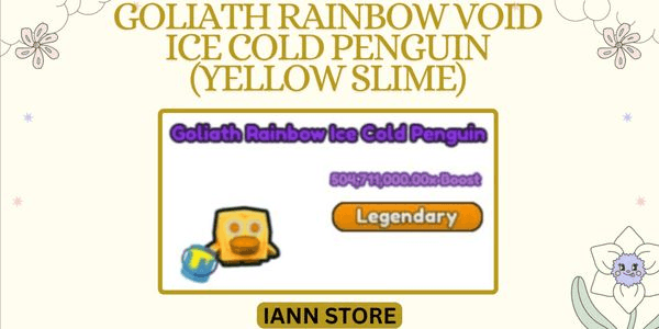 Gambar Product (All World) Goliath Rainbow Void Ice Cold Penguin (Yellow Slime, 504M Boost) | Arm Wrestle Simulator