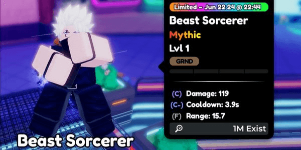 Gambar Product Beast Sorcerer Mythic - Anime Defenders