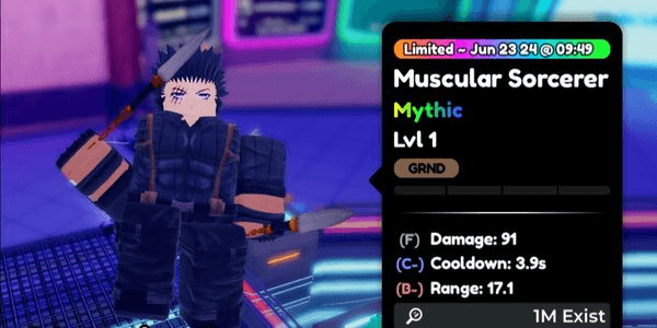 Gambar Product Muscular Sorcerer Mythic - Anime Defenders