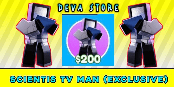 Gambar Product Exclusive Scientis TV Man | Toilet Tower Defense (TTD)