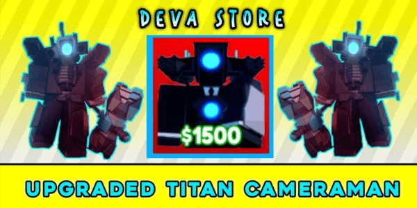 Gambar Product Upgraded Titan Cameraman | Toilet Tower Defense