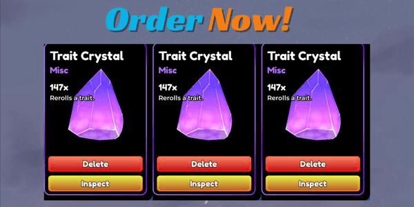 Gambar Product 100 Trait Crystals - Anime Defender