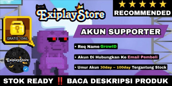 Gambar Product AKUN SUPPORTER + GRATIS 10WL