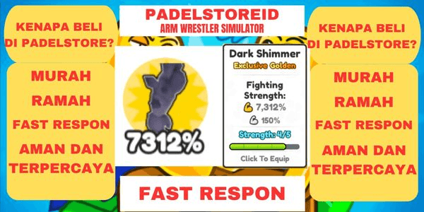 Gambar Product Dark Shimmer Arm 7312% (5/5 Strength) | Arm Wrestle Simulator