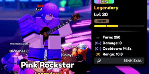 Pink Rockstar Anime Defenders