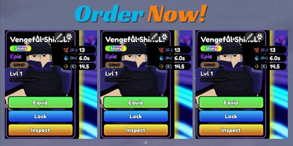 Gambar Product Vengeful Shinobi (Shiny) Epick Anime Defenders