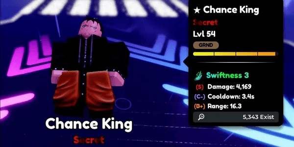 Secret Chance King EVO - Anime Defenders -