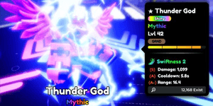 Shiny Thunder God EVO - Anime Defenders -