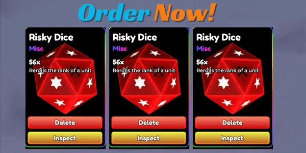 Gambar Product Risky Dice Anime Difenders