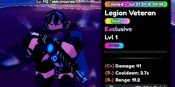 Gambar Product Shiny Legion Veteran Stats Random - Anime Defenders RBL