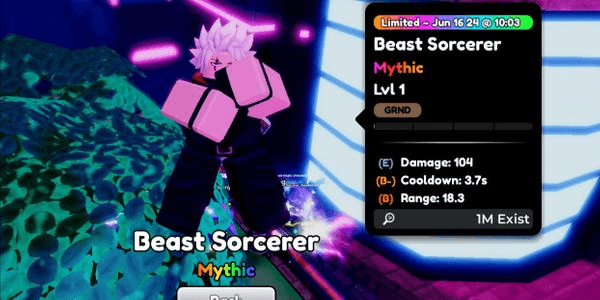 Gambar Product Beast Sorcerer Non Evo (Random Stat) | Anime Defender