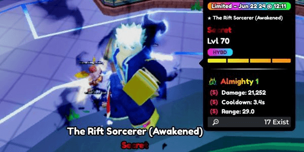 Gambar Product ALMIGHTY GOJO (S/S/S) THE RIFT SORCECER EVO PERFECT STAT & GOD TRAIT ALMIGHTY. LIMITED STOCK! MAX LEVEL