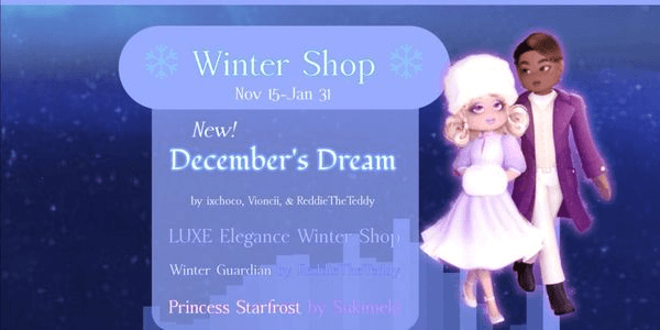 Gambar Product December's Dream Set + BONUS - Royale High | Toko Royale High (READY/PRE-ORDER)