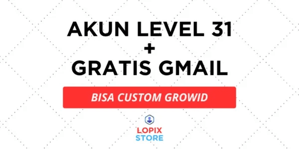 LEVEL 31 ACCOUNT + PICKAXE (BONUS GEMS)
