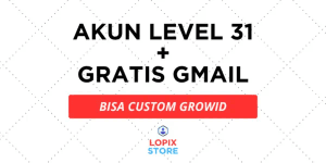 LEVEL 31 ACCOUNT + PICKAXE (BONUS GEMS)